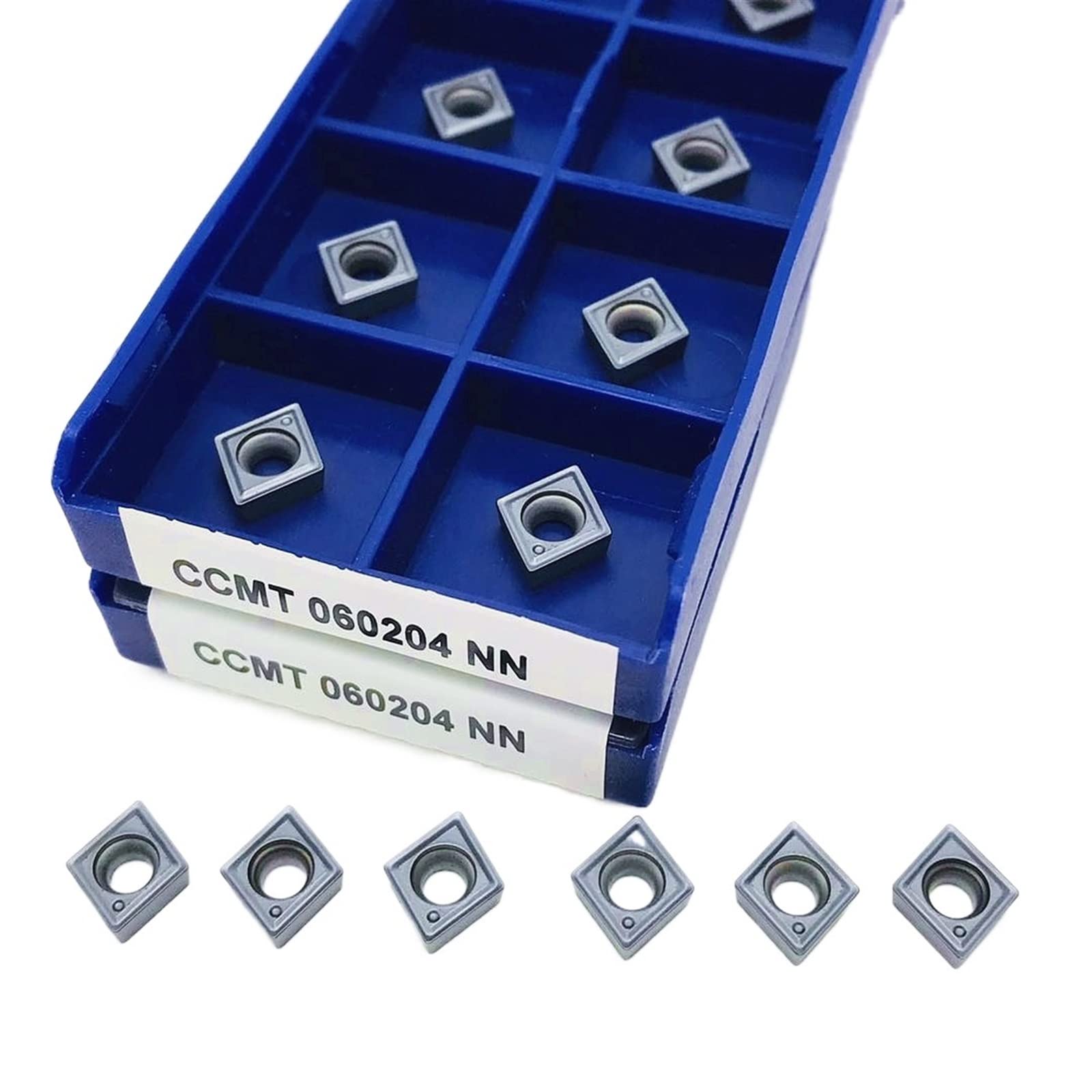 Lames en carbure CCMT060204 NN pour outil de tour indexable