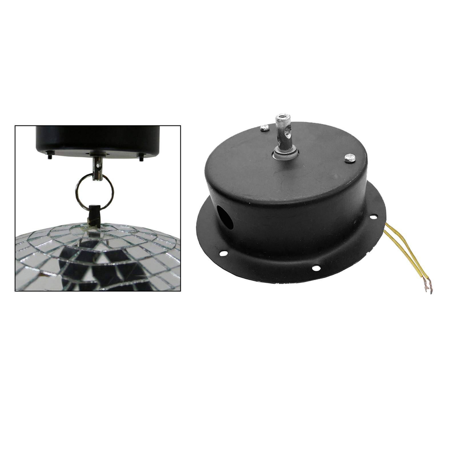 Motor de Espejo Giratorio, Espejo de Motor de Bola de Discoteca, Bola de reflexión Colgante para luz de Escenario de Fiesta de Discoteca DJ Accs - 1,5 RPM 220V