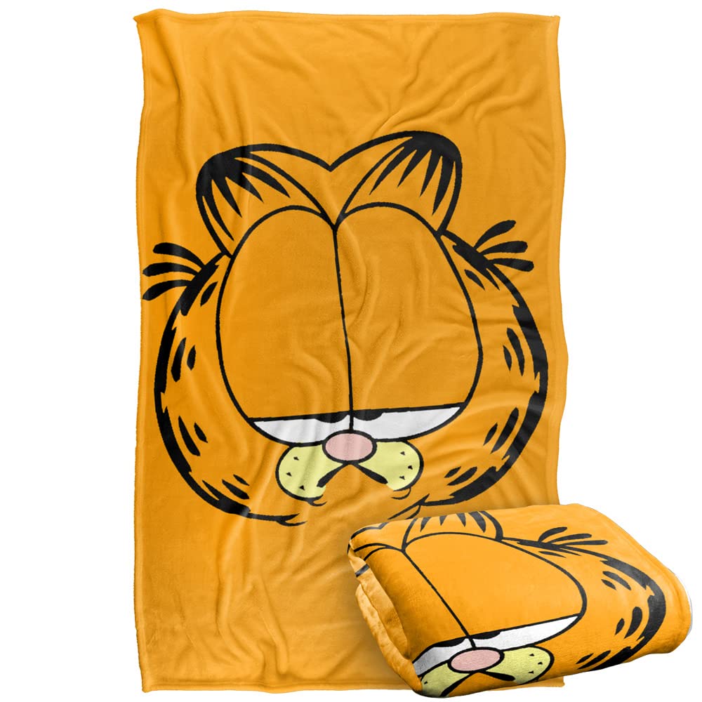 Amazon.com: Garfield Blanket, 36x58, Big Head Silky Touch Super Soft Throw  : Home u0026 Kitchen