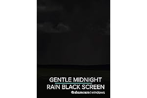 Midnight Rain Relaxing 9h Black Screen Ambient Nature Sound