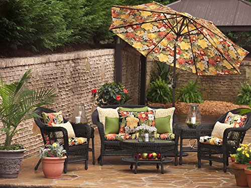 Pillow Perfect Outdoor/Indoor Clemens Noir Throw Pillows, 2 Count (Pack Of 1), Black #TOP1