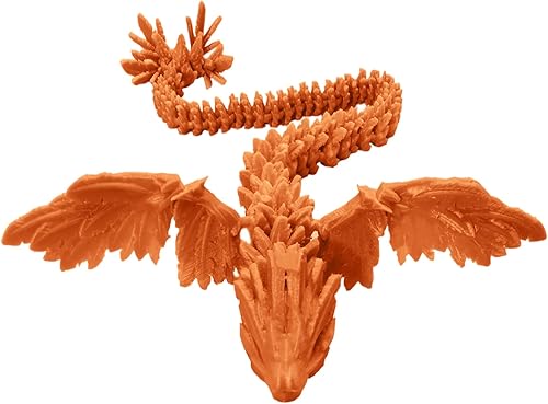 Juguetes de dragón impresos en 3D, figuras de acción de la madre del dragón antiguo con alas voladoras flexibles, figuras de dragón para alivio de
