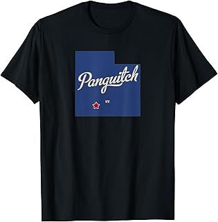 Panguitch Utah UT Map T-Shirt