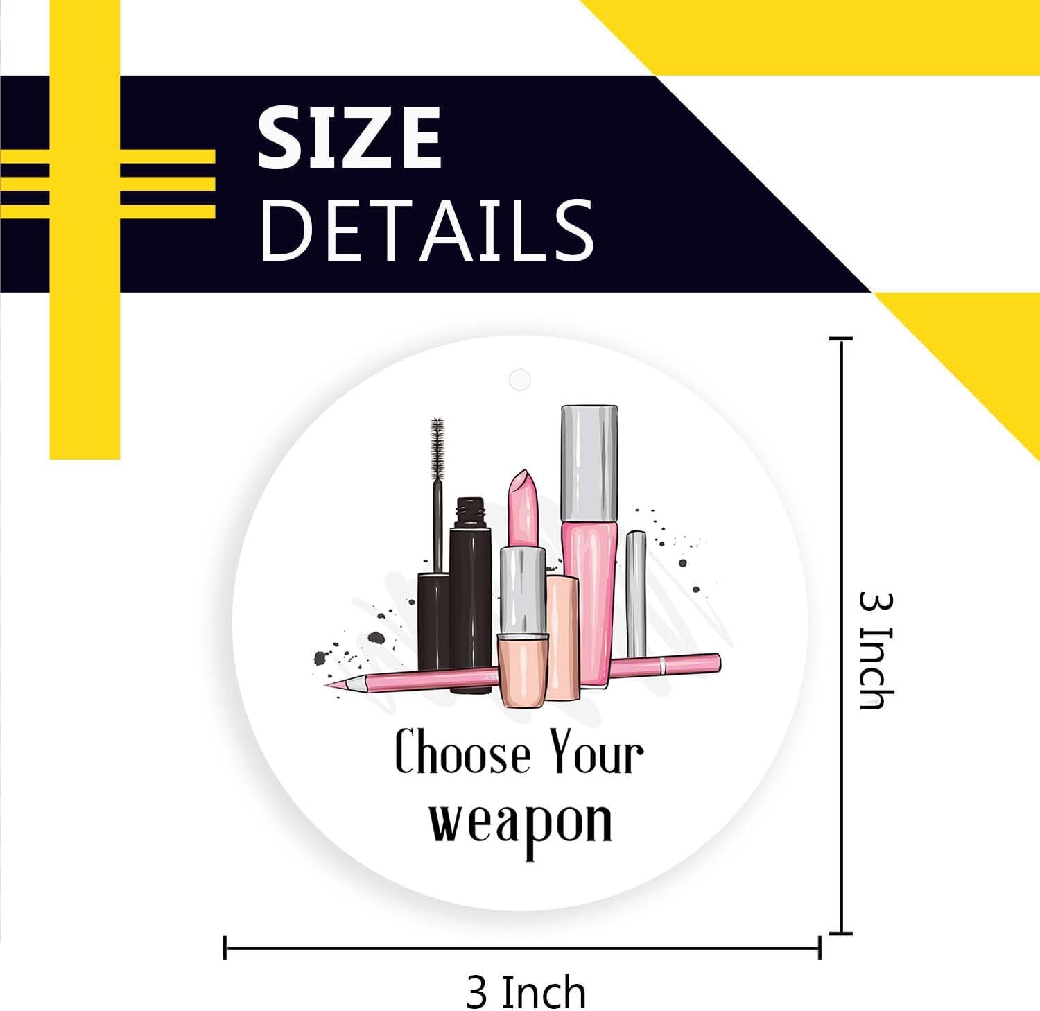 Cosmetic Christmas Ornaments for Girls,Woman,Lady,Makeup Artist,Beautician,Xmas Tree Hanging Ornaments Ceramic Keepsake - Image 3