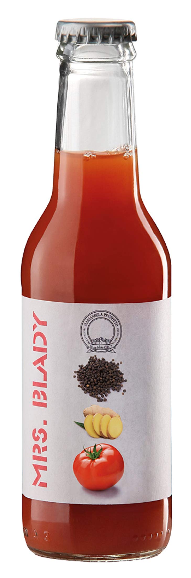 Azienda Agricola Prunotto Mariangela - N. 6 Bottiglie Succo di Pomodoro Condito (Mrs Blady) ml 200 (6x200ml)