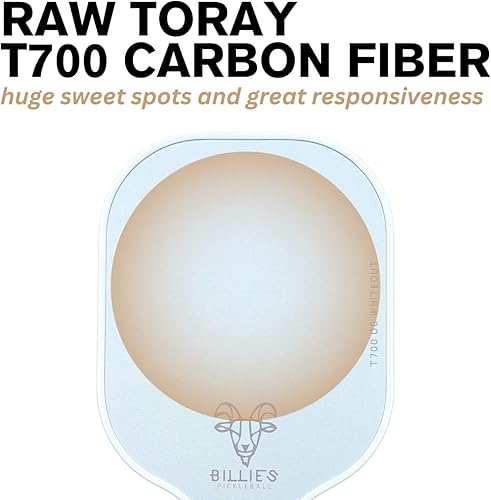 Miniatura 2 de Paddle - Pop, Precision, Power - Fibra de carbono Toray T700 sin procesar - Punto dulce grande - Superficie texturizada - Núcleo de polipropileno de