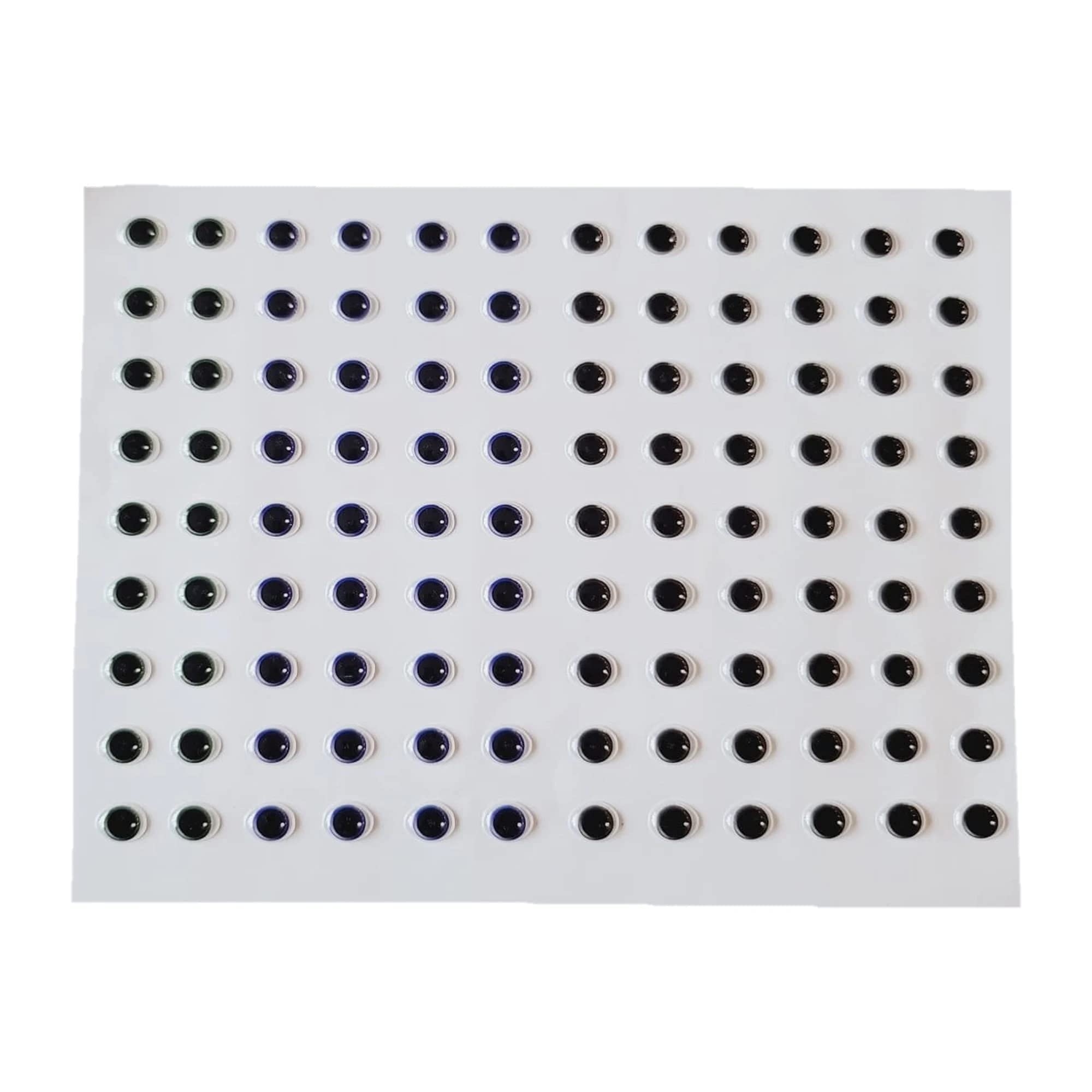Adhesive Resin Eyes for Clays Multicolor MNC 430A-P 54 Pairs
