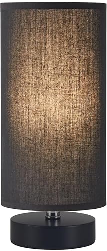 Miniatura 7 de Lámpara de mesa, lámpara de mesita de noche, lámpara de escritorio simple, lámpara de mesa cilíndrica para dormitorio, sala de estar, oficina,