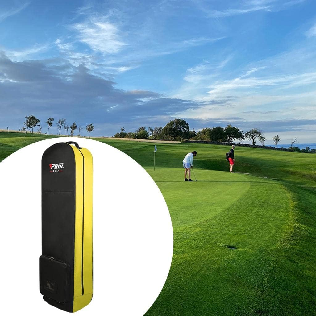 Golf Club Travel Bag with, Nylon Case for Women and Men, Yellow