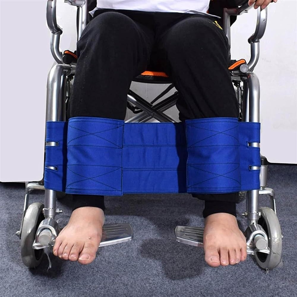Cinturón de seguridad ajustable para silla de ruedas para ancianos y discapacitados, soporte antideslizante para piernas, accesorios seguros y cómodos para una mayor movilidad