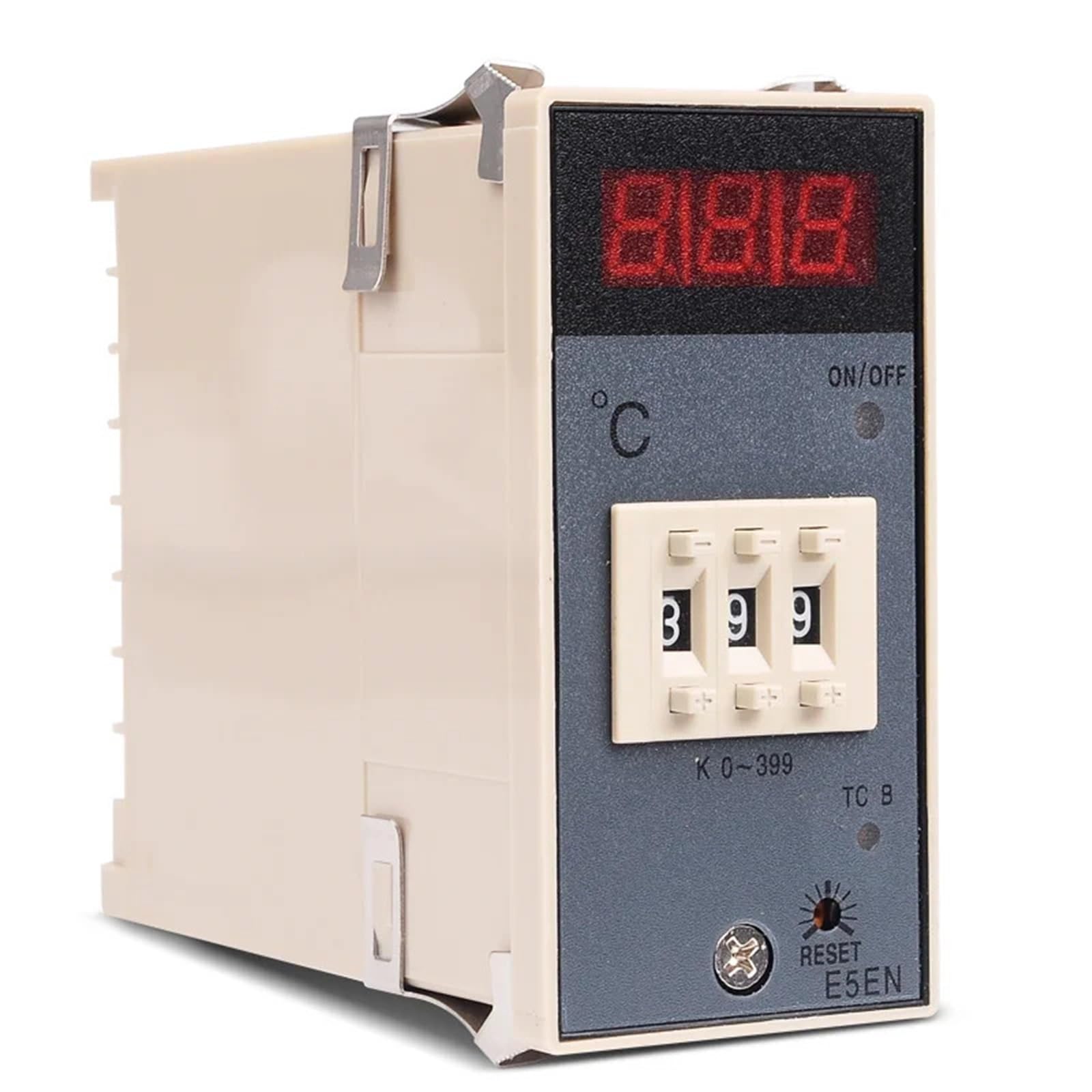 Cyfrowy regulator temperatury ON/OFF, czujnik E5EN, wejście typu K, wyjście przekaźnikowe, 3-cyfrowy wyświetlacz 110V 220V AC