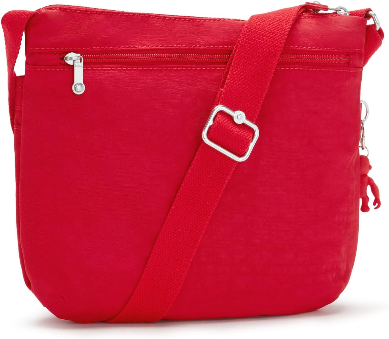 Kipling womens WomenÃ‚â€™s Arto Bag, Lightweight Everyday Purse, Casual Nylon Shoulder crossbody bag, Red Rouge, Medium US - Image 5