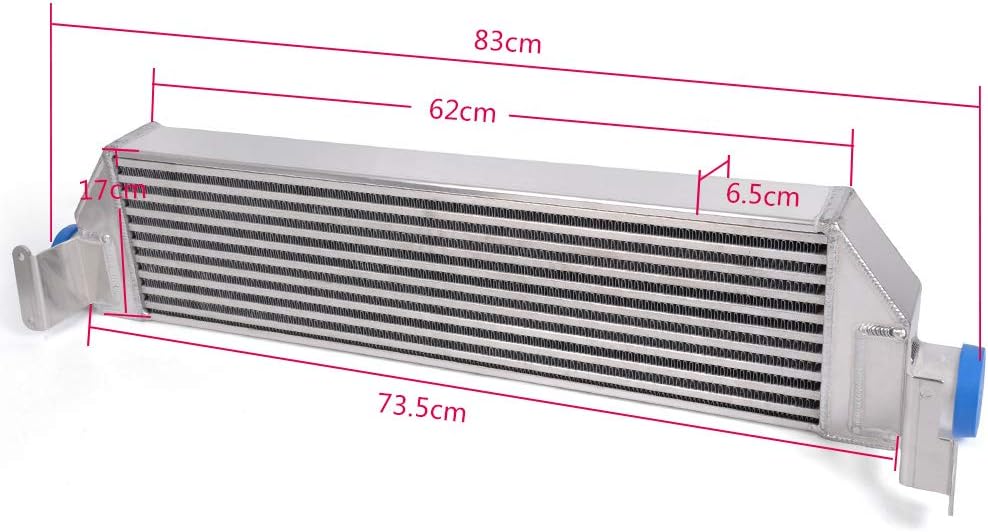 New Black Hose Pipe + Twin Intercooler Kit Upgrade Compatible For Volkswagen Golf R GTI MK7 2.0T