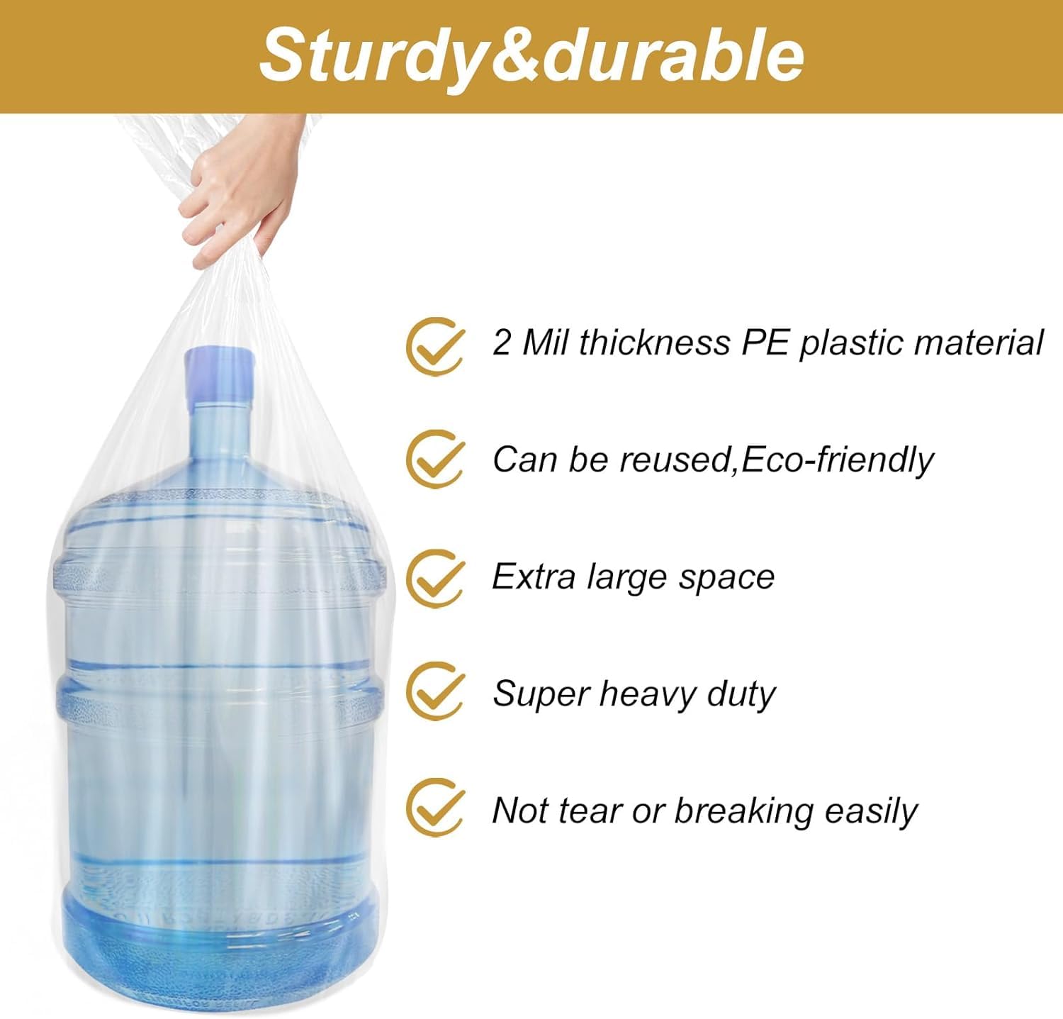 Sibosen Extra Large Clear Plastic Storage Bags,10 Pieces 40x60 Inches 100x150 cm Big Giant Jumbo Huge Plastic Storage Bags for Luggage Suitcase,Furniture,Comforter - Image 4
