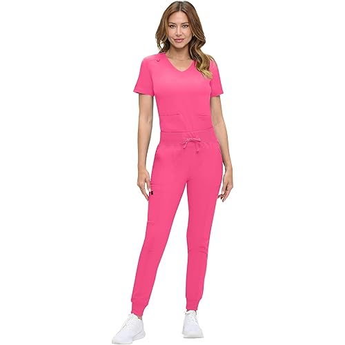 Natural Uniforms Womens Ultra-Soft Luxe Stretch Jogger Scrub Set with Regular and Petite Sizes