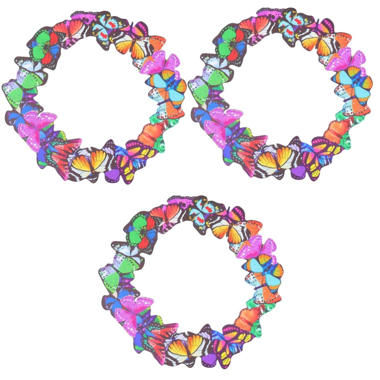 HANABASS 3pcs Iron Toucan Butterflys Art Hanging Decor Butterflies Wall Decoraiton Metal Butterflys Wall Decor Iron Butterflies Sculpture Iron Butterflies Wall Art Decor Iron Art Decor Doll