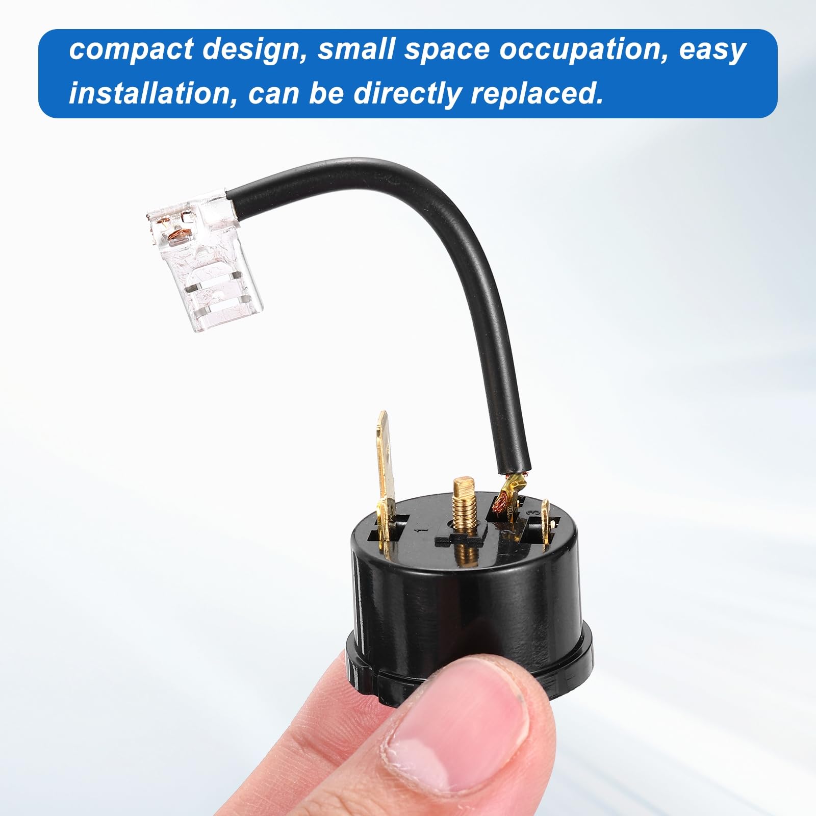 QUARKZMAN 3 szt. 1HP (750 W) Zabezpieczenie przed przeciążeniem lodówki, 2-pinowe zabezpieczenie termiczne do kompresora zamrażarki do mini lodówki, chłodziarka do napojów