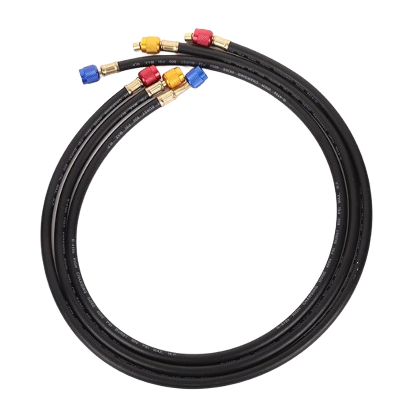 Mangueras de carga de refrigerante de CA, tubo de llenado de aire acondicionado para automóvil - Kit de manguera de carga de aire acondicionado refrigerante - Tubería de refrigerante fluorado para aut