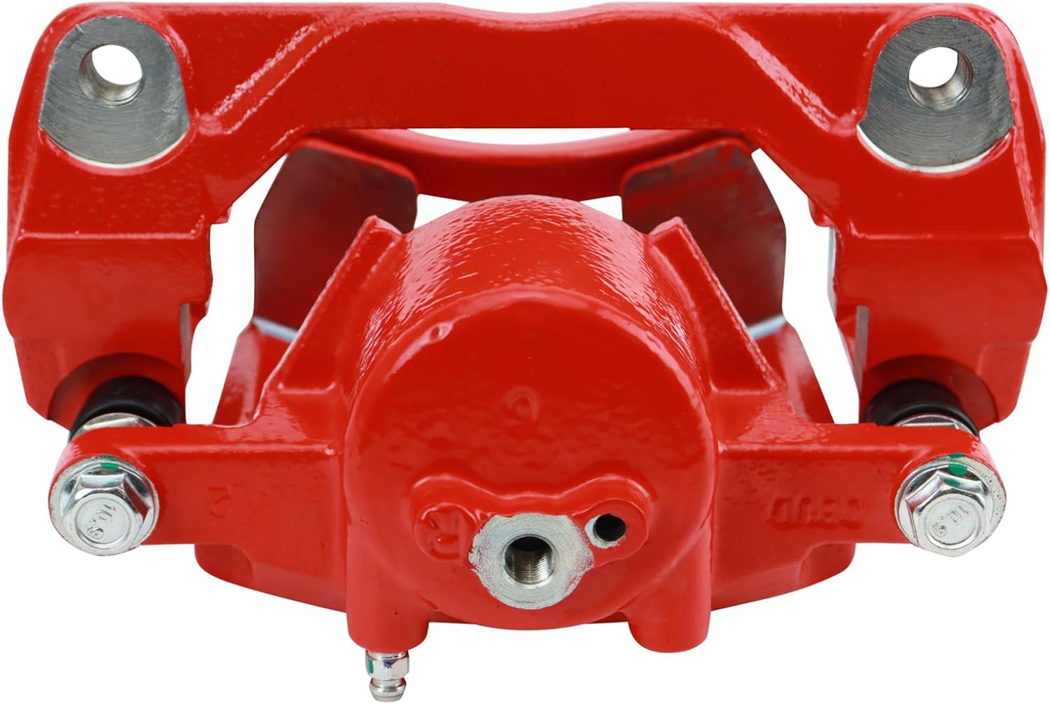 TRQ Front Right Brake Caliper w/Bracket Performance Red Passenger Side Compatible with 2006-2012 Ford Fusion 2007-2012 Lincoln MKZ 2006 Zephyr 2006-2013 Mazda 6 2006-2011 Mercury Milan