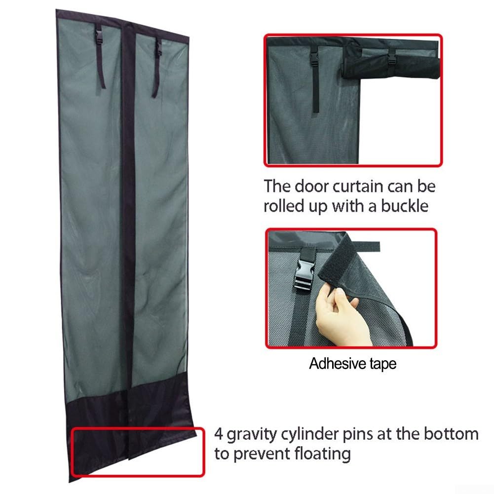 Zanzariera per camper, tenda a rete 202 x 72,5 cm, senza foratura
