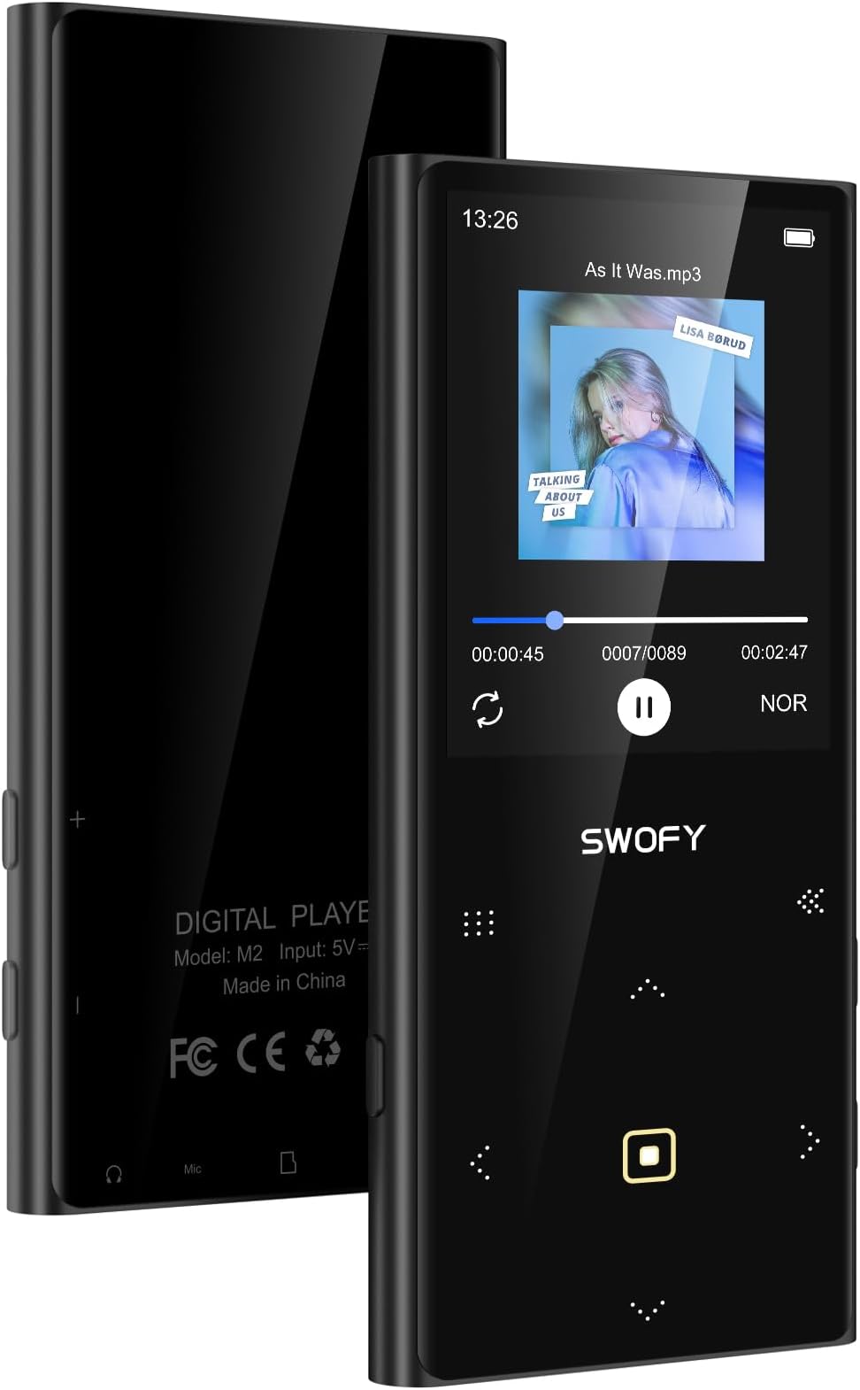 64GB MP3 Player, ZOOAOXO MP3 Player Bluetooth 5.2, SportClipDesign