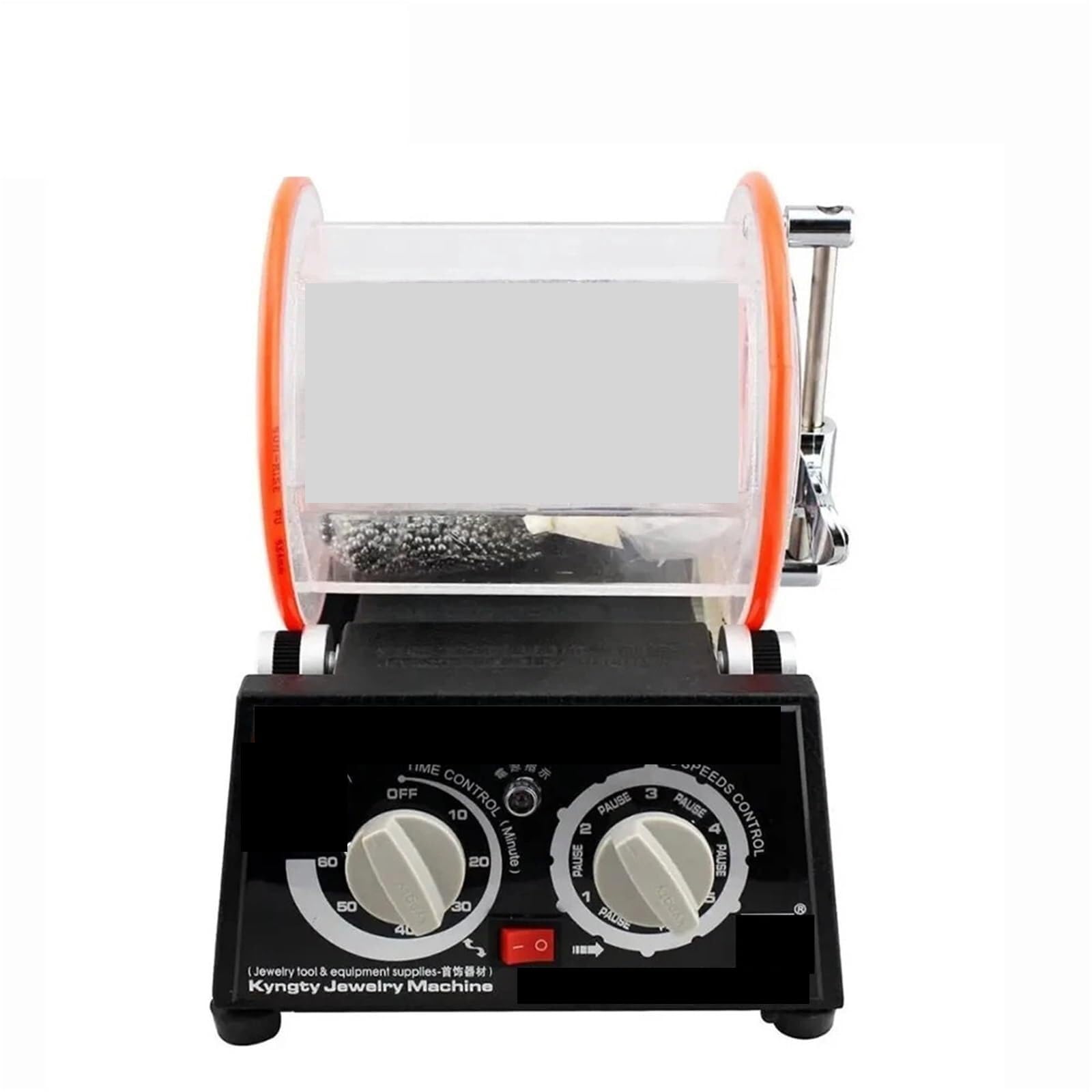 Pulidor de joyas, Pulidor De Joyas KT-6808 Tambor Giratorio 3kg Para Gemas, Monedas Y Metales, Acabado Mini DIY
