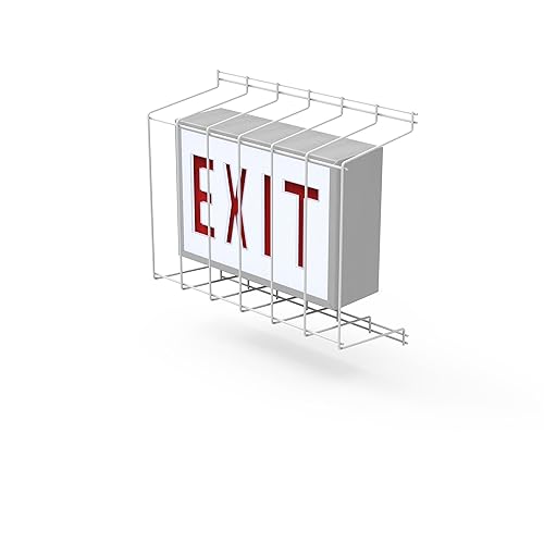 SC900-W3, Mount Exit Sign Damage Stopper Cage, Protective Polyester Cover