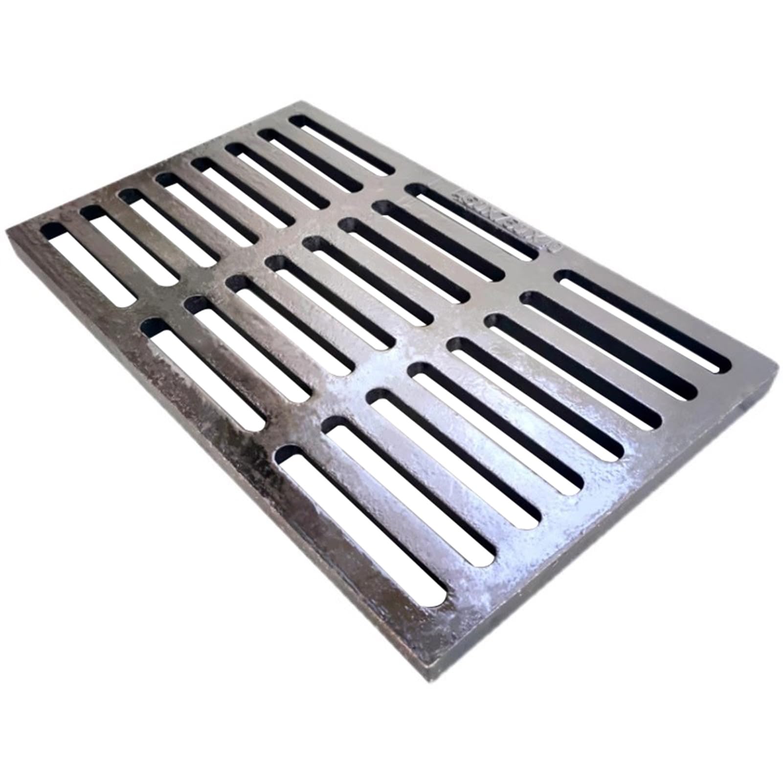 Grilles de drainage extérieures en fonte rectangulaire 50x30x3cm