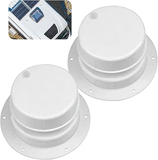 2 Pack Rv Vent Caps，Rv Vent Covers, Rv Vent Covers for Roof, Rv Vent Caps for Roof- Camper Vent Cap Replacement for RV Trailer Camper Motorhome, RV Plumbing Vent Caps Kit for 1 to 2 3/8 Inch Pipe