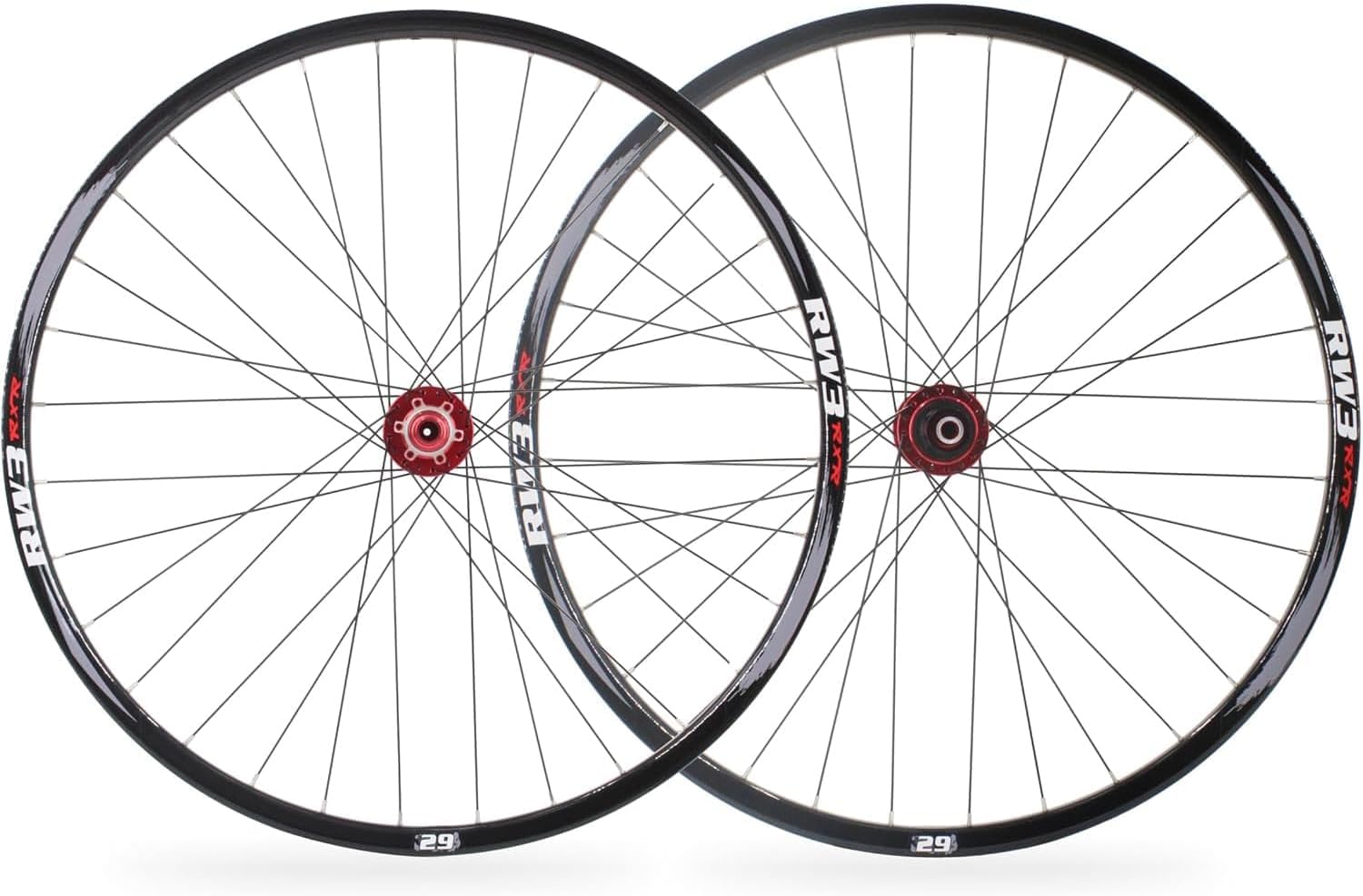 26/27,5/29" Fahrrad Laufradsatz, 32H Aluminiumlegierung Scheibenbremse für MTB Laufräder, 8-11 Gang Casstte Naben, Rot
