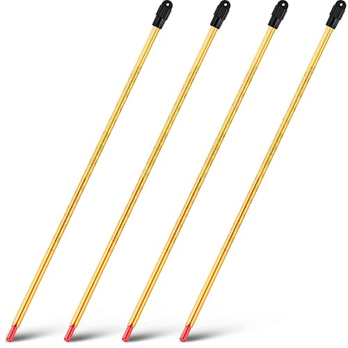 Saysurey 4-Pack Glass Total Immersion Thermometers