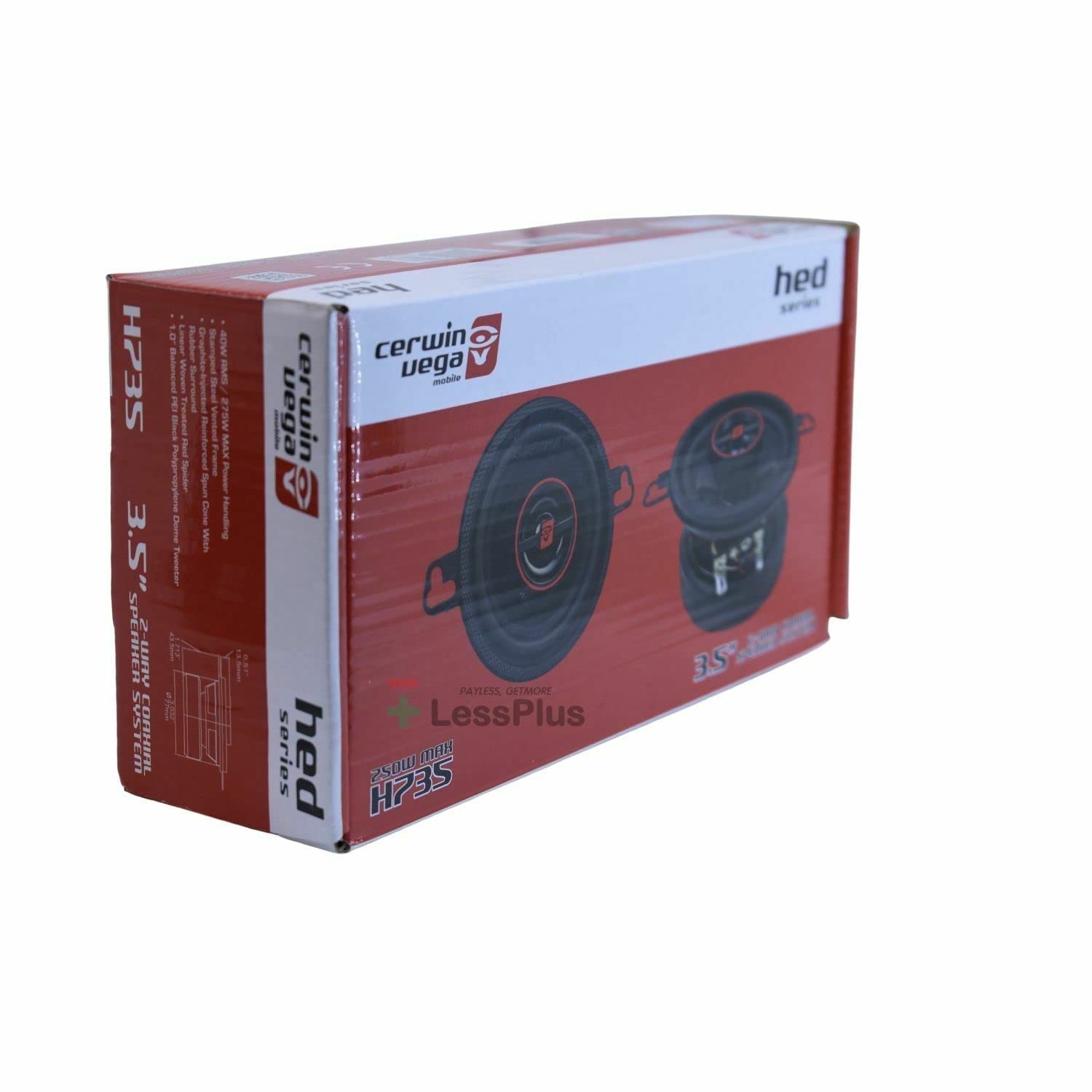 Cerwin Vega 1" Car Tweeters - 35W RMS With Crossover For Enhanced Audio