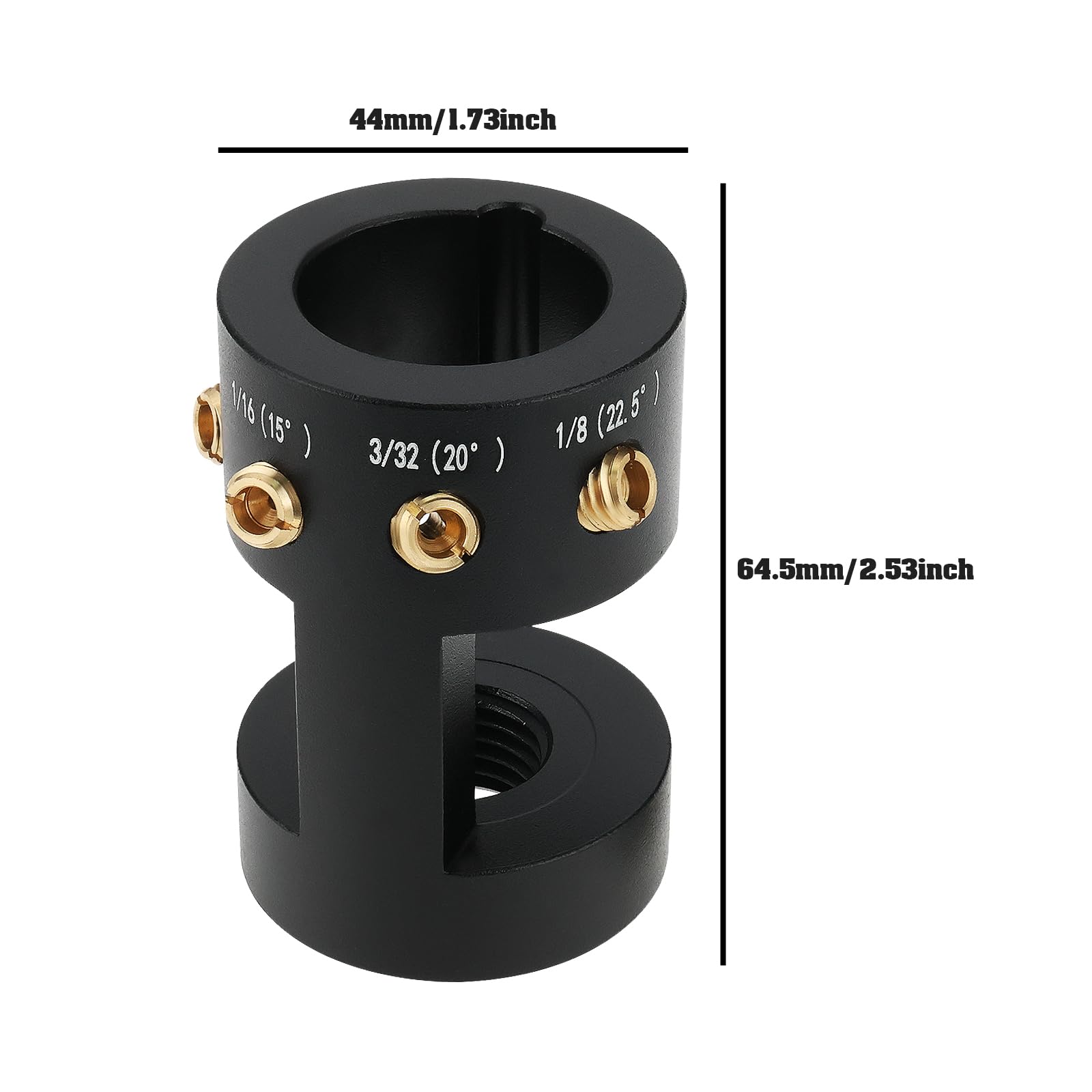 EMSea TIG Tungsten Sharpener Head Tool with 4 Cut-Off Slots Multi-Angle Adjustment and Offsets Tungsten Grinder for Precision TIG Welding - Image 4