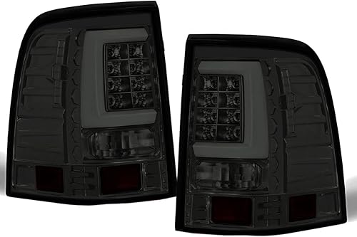 Compatible con Ford Explorer SUV Tubo blanco Streak LED luces traseras cromo casalente de humo.