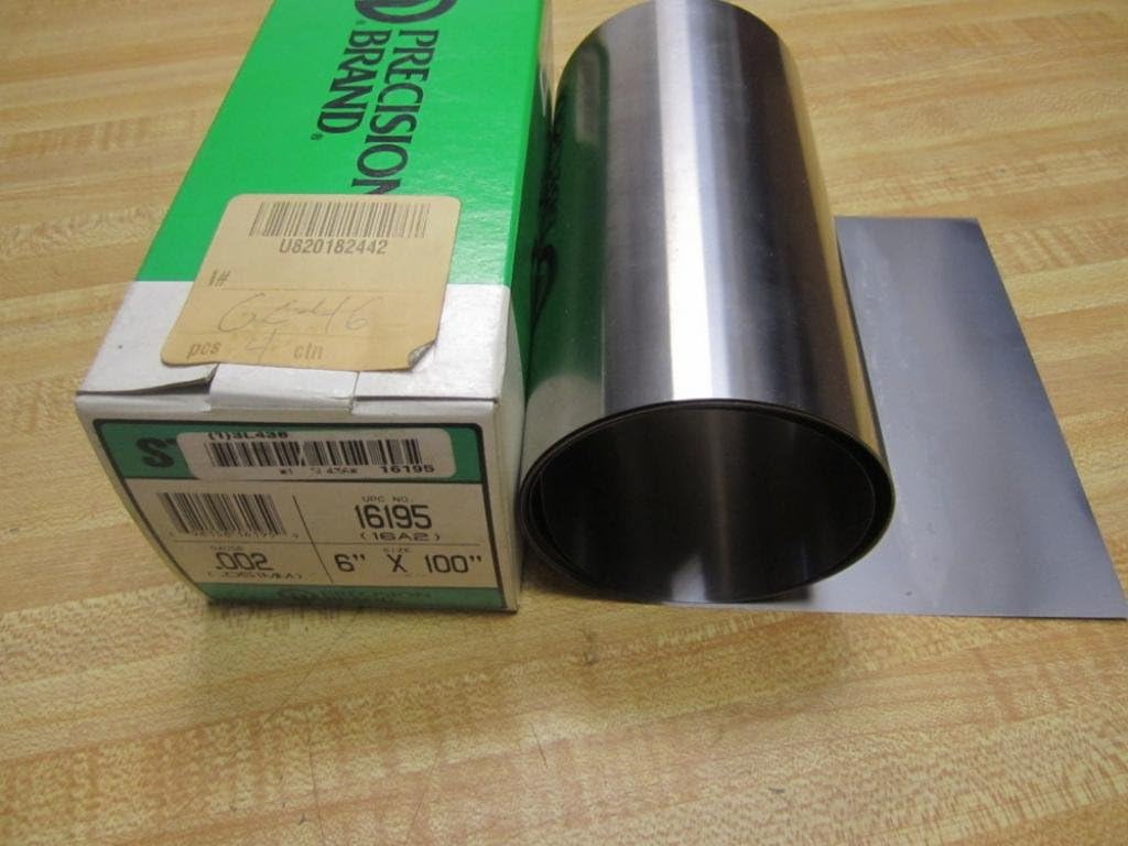 Steel Shim Stock Rolls - 16a2 .002 steel shimstock 6"x10