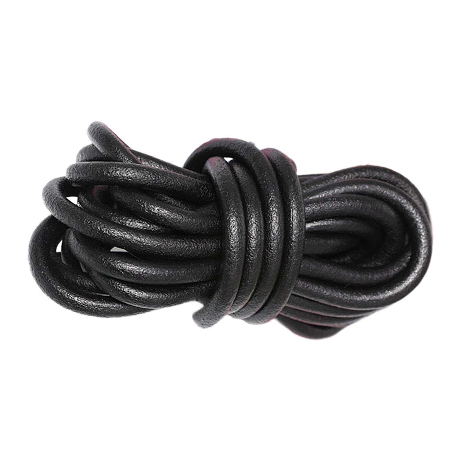 LOVIVER Corda in Pelle da 5 yarde, Corda per la creazione di Gioielli, Perline Artigianali, progetti di intrecciatura