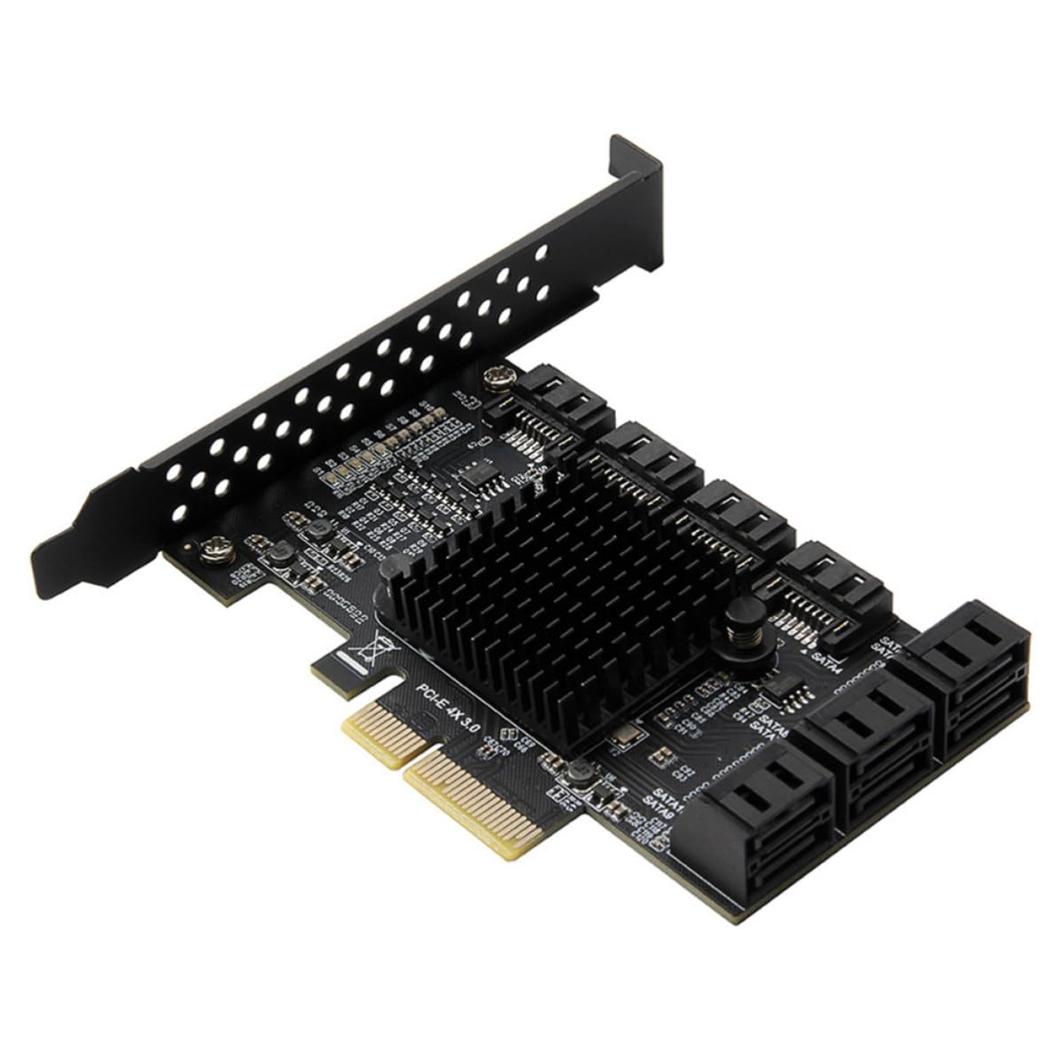 Scheda Wifi Stabile ad Alta Velocità 10 Porte Sata3.0 per PC Scheda di Espansione Pcie X4 per Workstation e Hard Disk