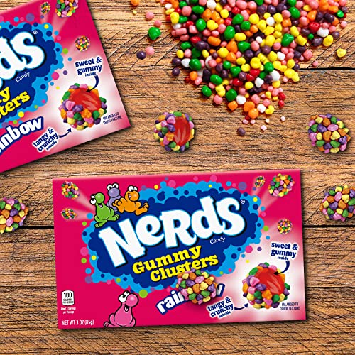 Nerds Gummy Clusters Candy, Rainbow, 3 Ounce Movie Theater Candy Boxes thumb #5