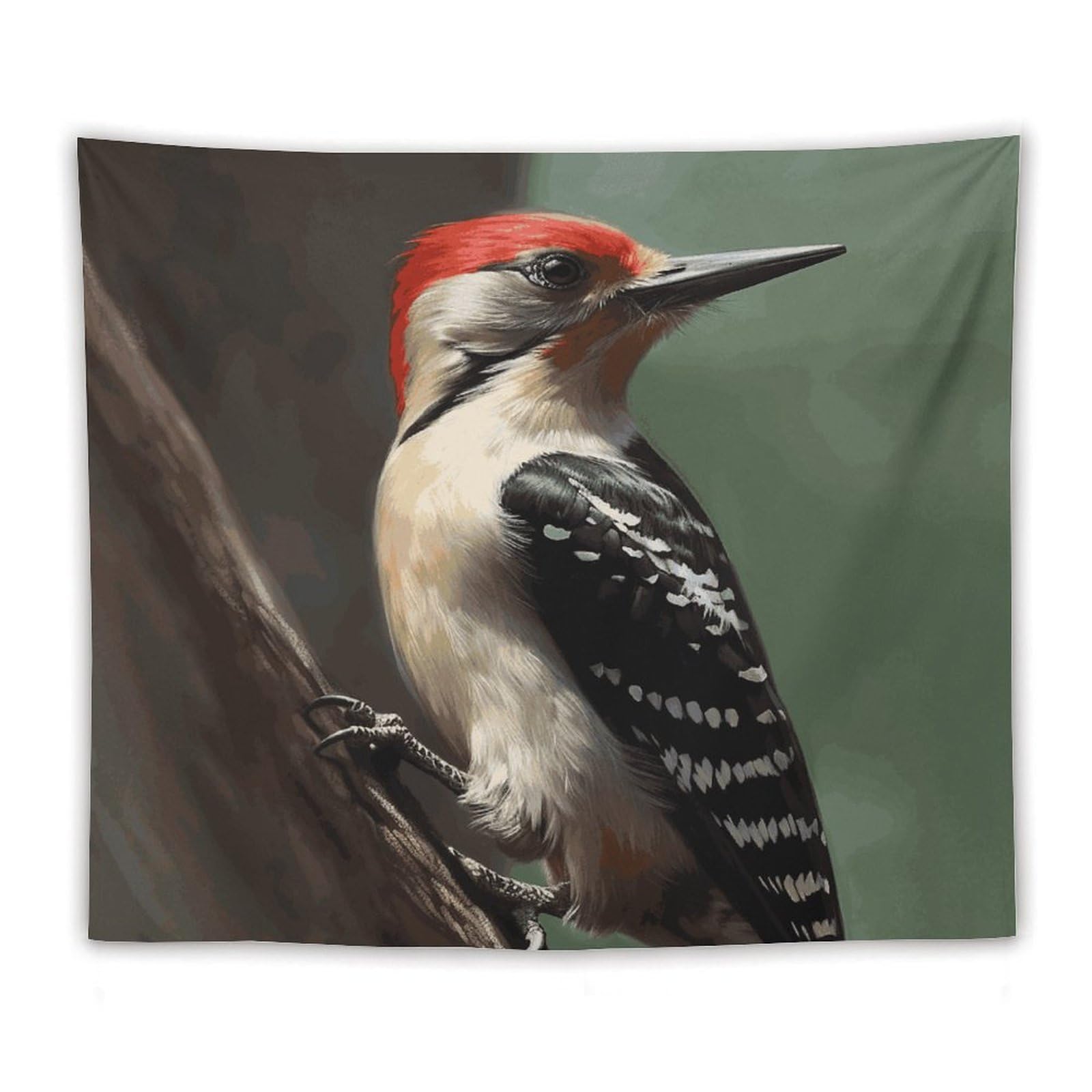 LDGSUPH Woodpecker Tapestry Wall Hanging Decor Anti-fading Aesthetic Wall Tapestries Fashion Wall Blanket Decor Modern Wall Art Tapestry for Bedroom Home Decor 50"x60"
