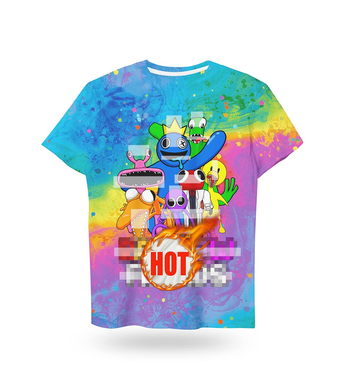 Classic Cartoon Cosplay 3D T-Shirt Fashion Short Sleeve Cartoon Game Tee for Boys and Girls