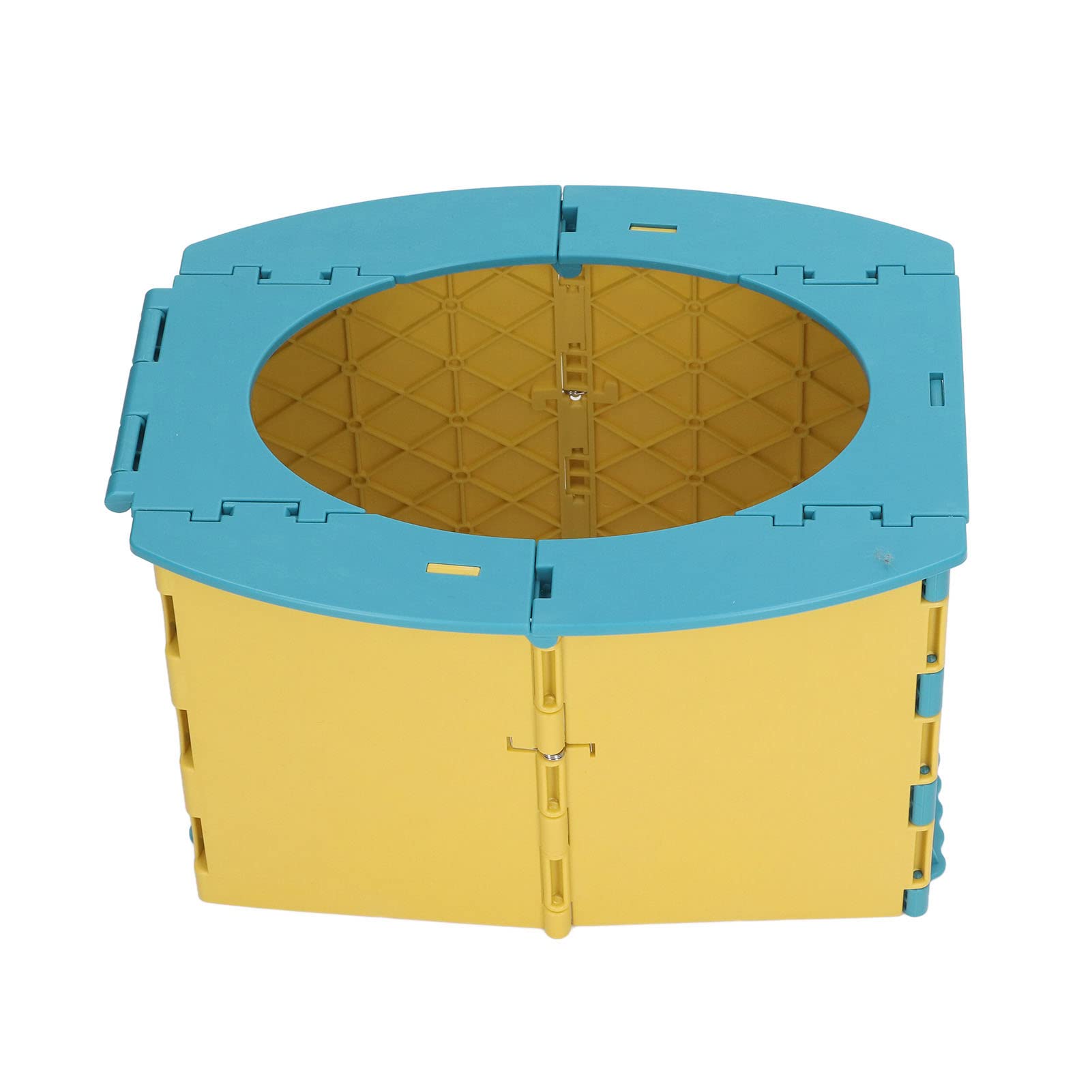 Taidda Toddler Potty Foldable Portable PP Training Toilet for Travel Camping Long Driving,Sturdy Lightweight Easy to Clean, for Toddler Kids Adults (Blue Yellow)
