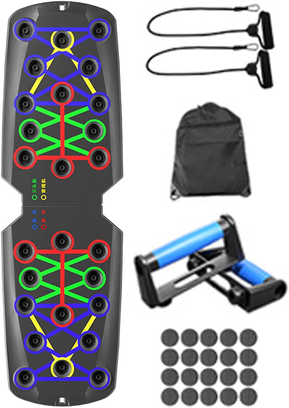 プッシュアップ機器 - 調節可能なインテリジェントカウントワークアウトボード ノンスリップハンドル付き | ポータブルワークアウトデ