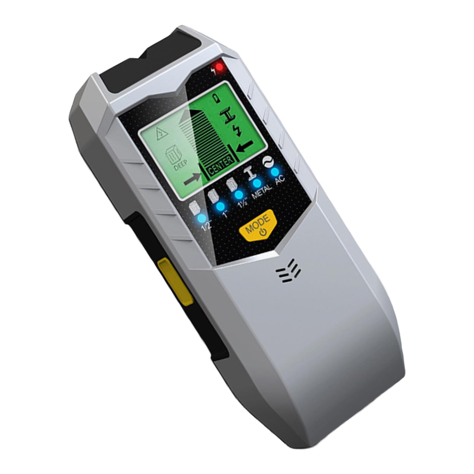 Buxuaaaa Silver Black Functional Wall Detector Handheld Efficient Wall Scanners Feature 5 Modes For Accurate Detection Of Studs And Metal Electronic Studs Sensors