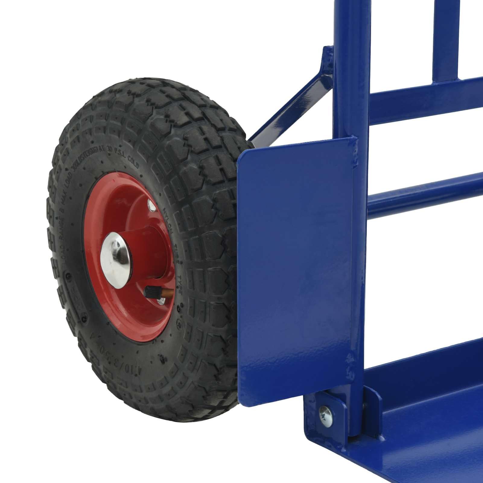 Handwagen Blau und Rot 57 x 46 x 113 cm Stahl Werkzeug Model4019014