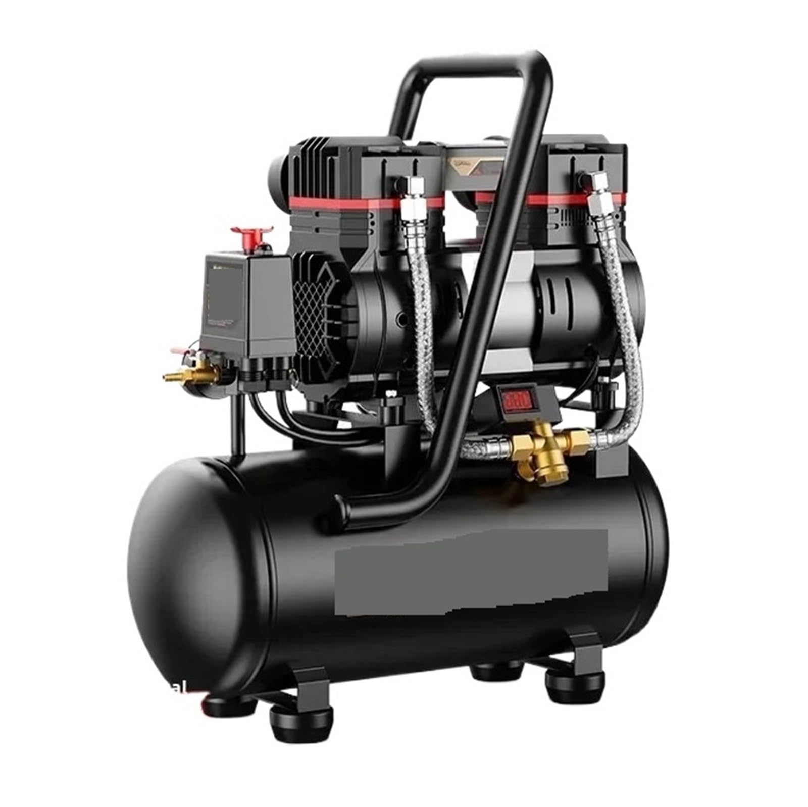 Silent Air Compressor 220V Portable Industrial Grade Woodworking Silent High Pressure Air Compressor Pump(3990W-30L-2)