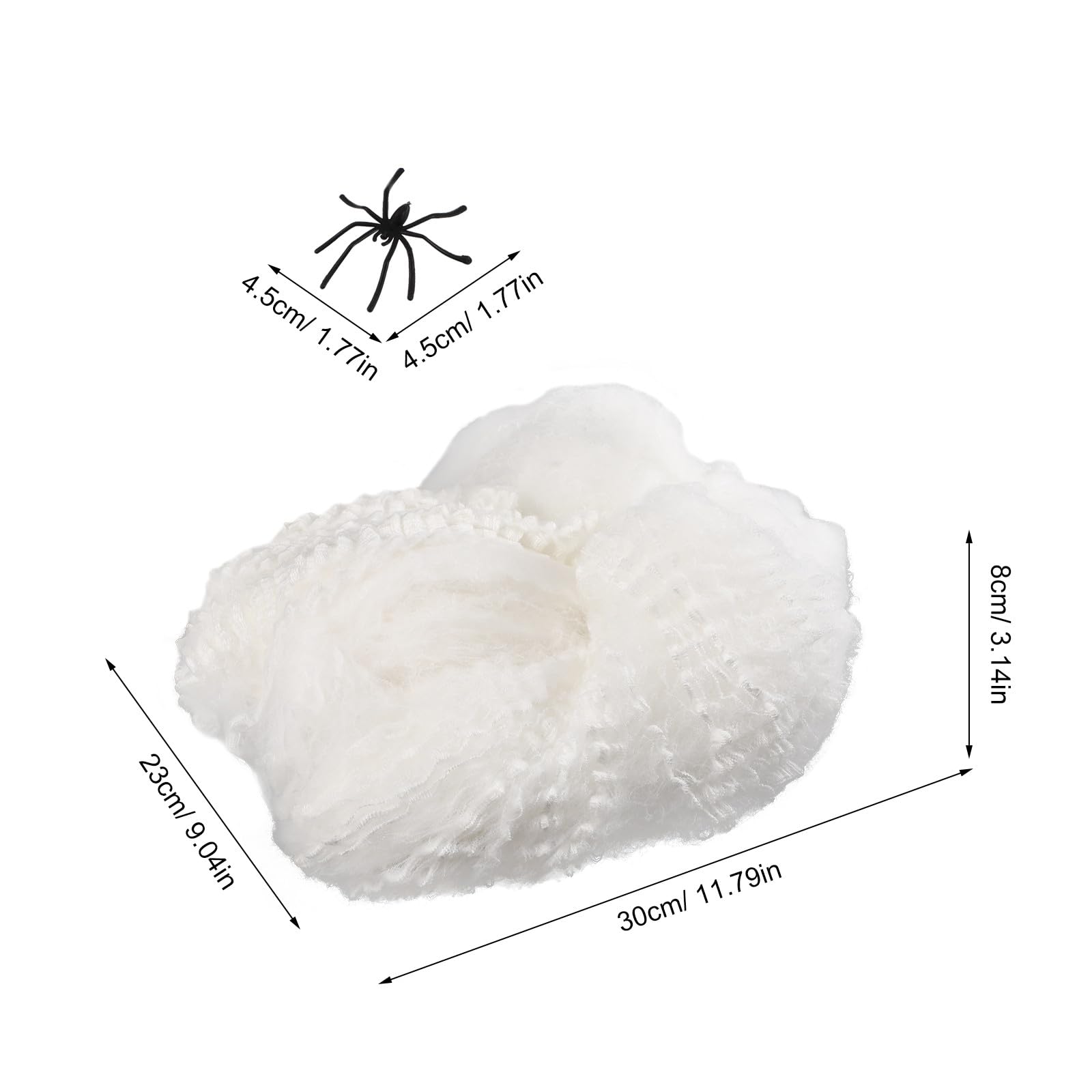 UPKOCH 1 Set di Ragni di Halloween: Ragni di ragnatele Elastiche Che Si Illuminano al Buio per Decorazioni di Halloween - Decorazioni per Feste a Tema - Allestimento di Scene spaventose