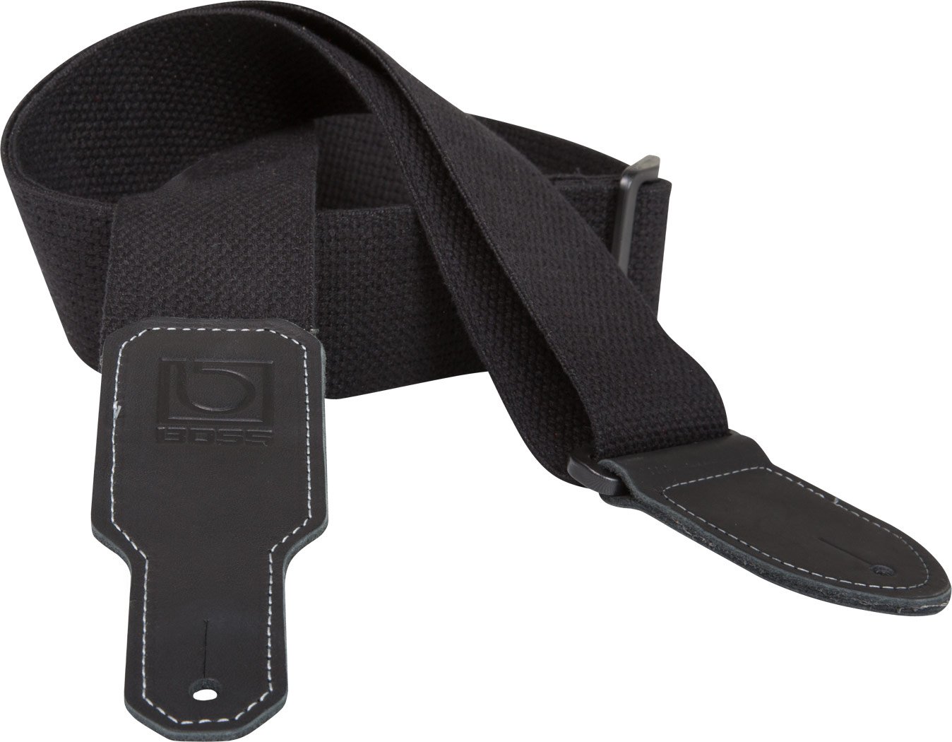 Boss BSC-20-BLK cotton instrument strap, black