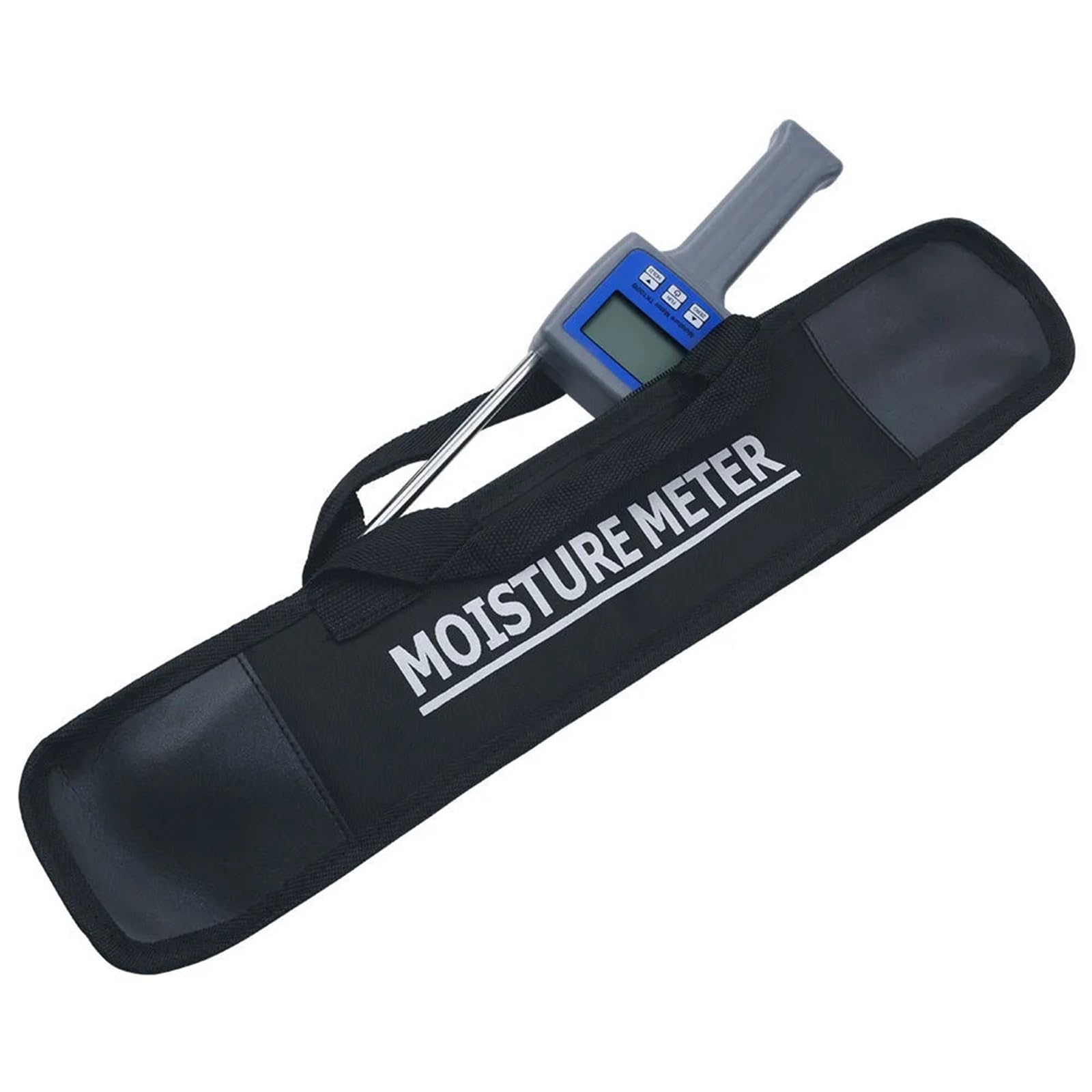 Higrómetros profesionales for aserrín de madera, polvo, pacas de heno, turba, medidor de humedad, analizador de humedad digital LCD