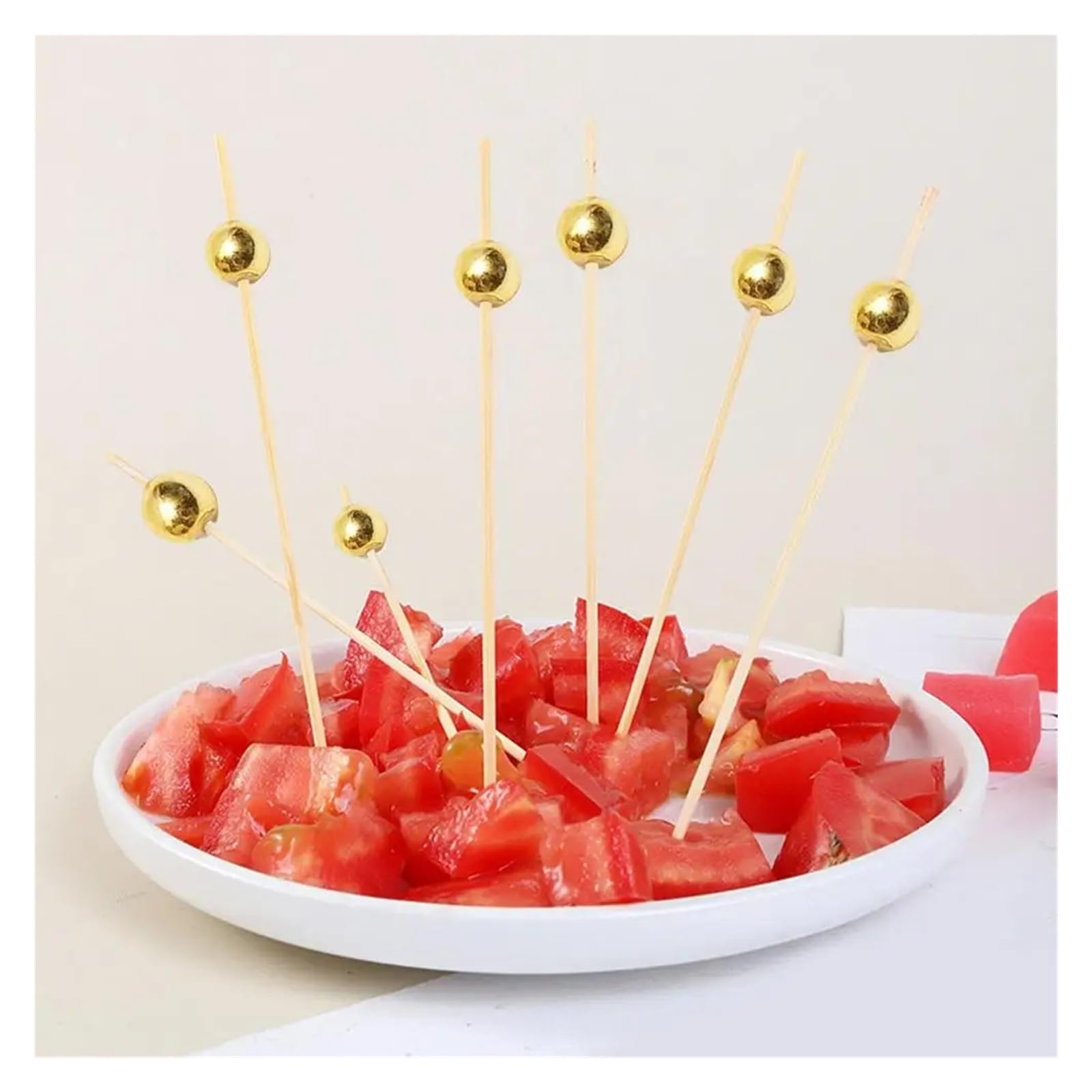 200/100/25 Uds selecciones de cóctel fruta boda fiesta pastel postre palos palillo dientes(200PCS)