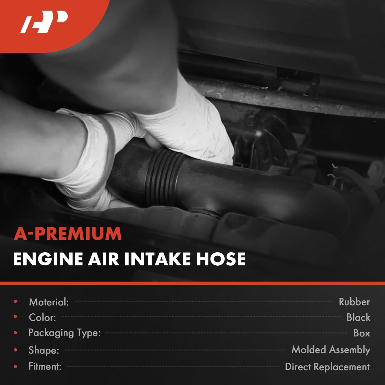 A-Premium Engine Air Clean Intake Tube Hose W/Clamps Compatible with Volvo XC60 2018-2021, XC90 2016-2022, S90 2017-2021, V60 2019, V90 2018-2021, V90 Cross Country 2017-2021, 2.0L